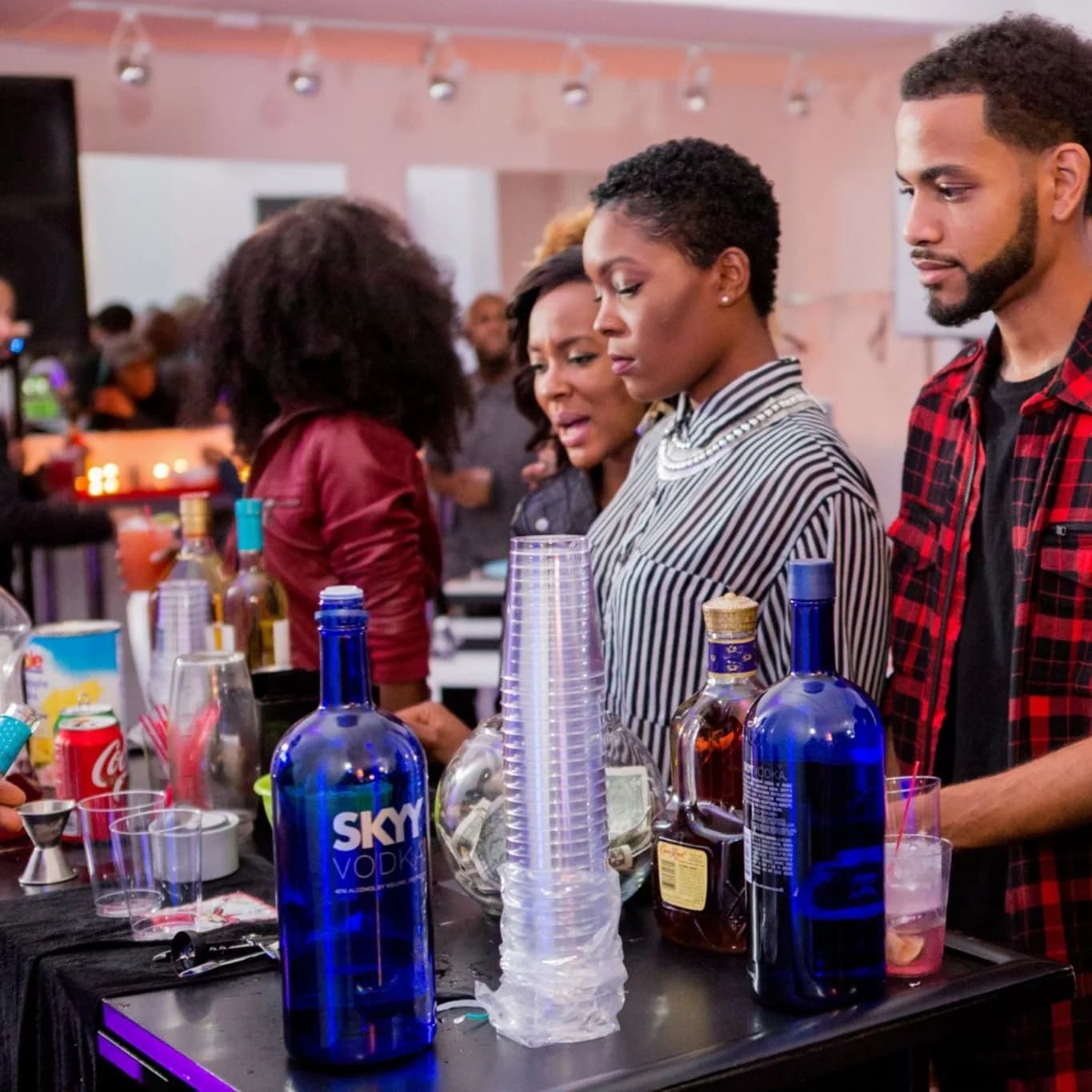 SoCal Bartender team serving cocktails at a Los Angeles event